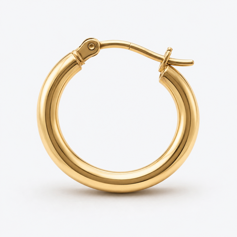 Gold-Tone Hoop Earrings