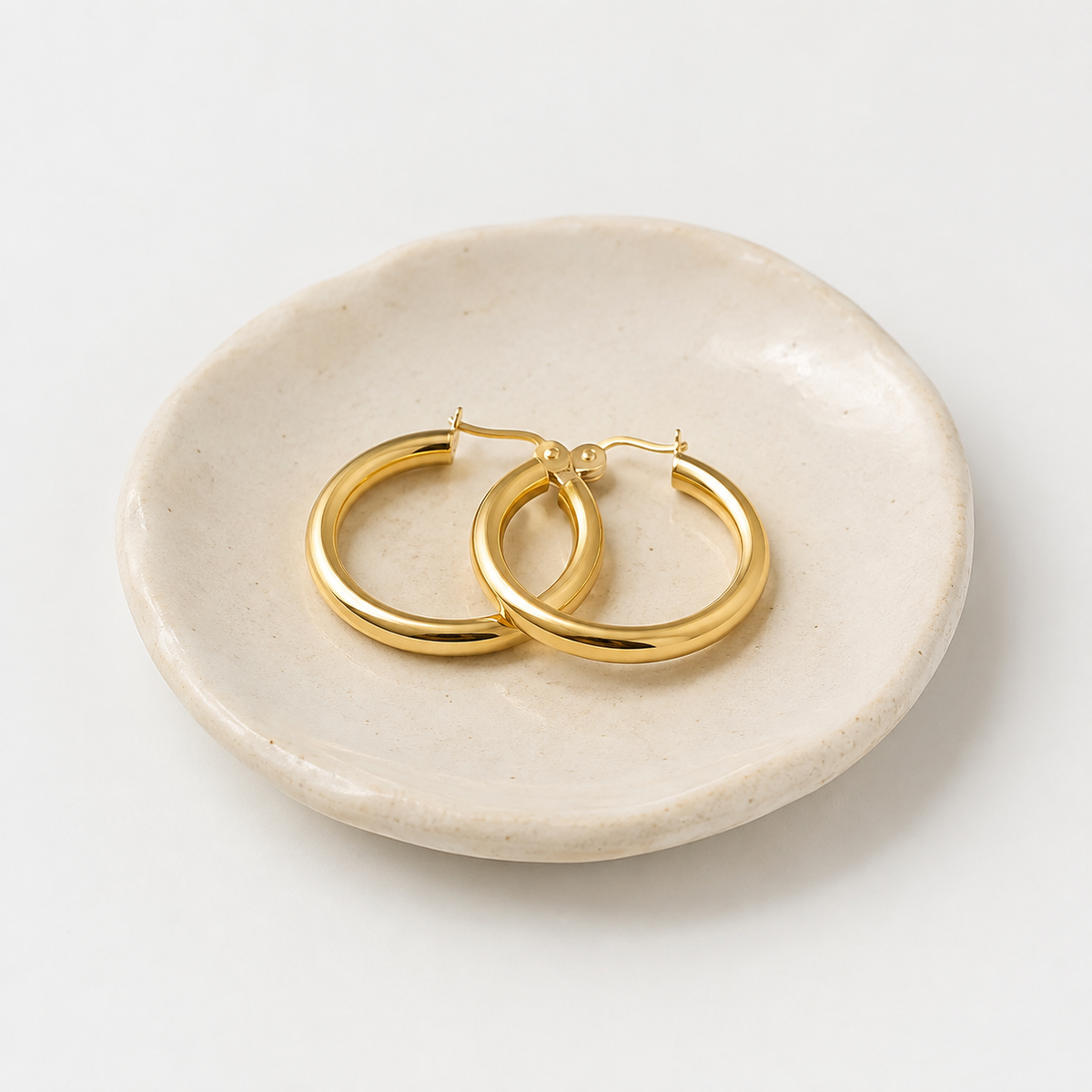 Gold-Tone Hoop Earrings